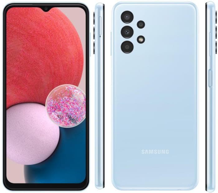 SMARTphone Samsung, "Galaxy A13" ecran 6.6 inch, dual sim, rez. camera 50 Mpix, memorie interna 64 GB, 4G, Android, acumulator 5000 mAh, albastru, "SM-A135FLBV"