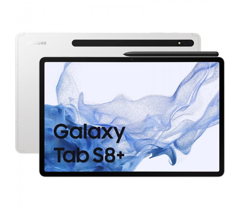 Samsung Galaxy Tab S8+ Silver WiFi/12.4/OC/8GB/128GB/12MP/13MP+6MP/10090mAh "SM-X800NZSAEUE"