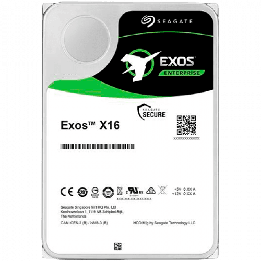 SEAGATE EXOS X16 SAS 16TB Helium 7200rpm 256MB cache 512e/4kn Fast Format BLK "ST16000NM002G"
