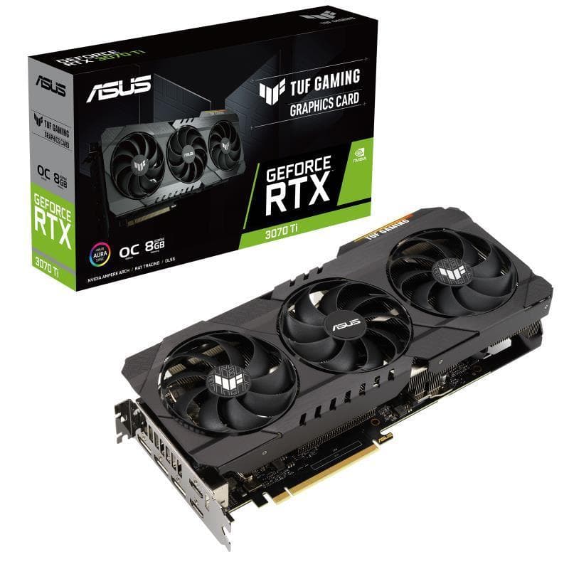 VGA PCIE16 RTX3070TI 8GB/TUF-RTX3070TI-O8G-GAMING ASUS, "TUF-RTX3070TI-O8G-GAMING"