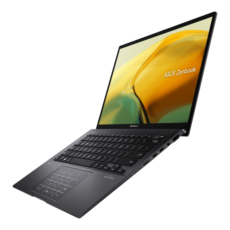 NB Asus 14 inch OLED 2.8K 2880 x 1800 AMD Ryzen 7 5825U 4.5 GHz | 16 GB SSD 1 TB Wireless BT Tastatura iluminata | 1.39 kg WIN 11 Home Jade Black, "UM3402YA-KM175W" ( — miniatură