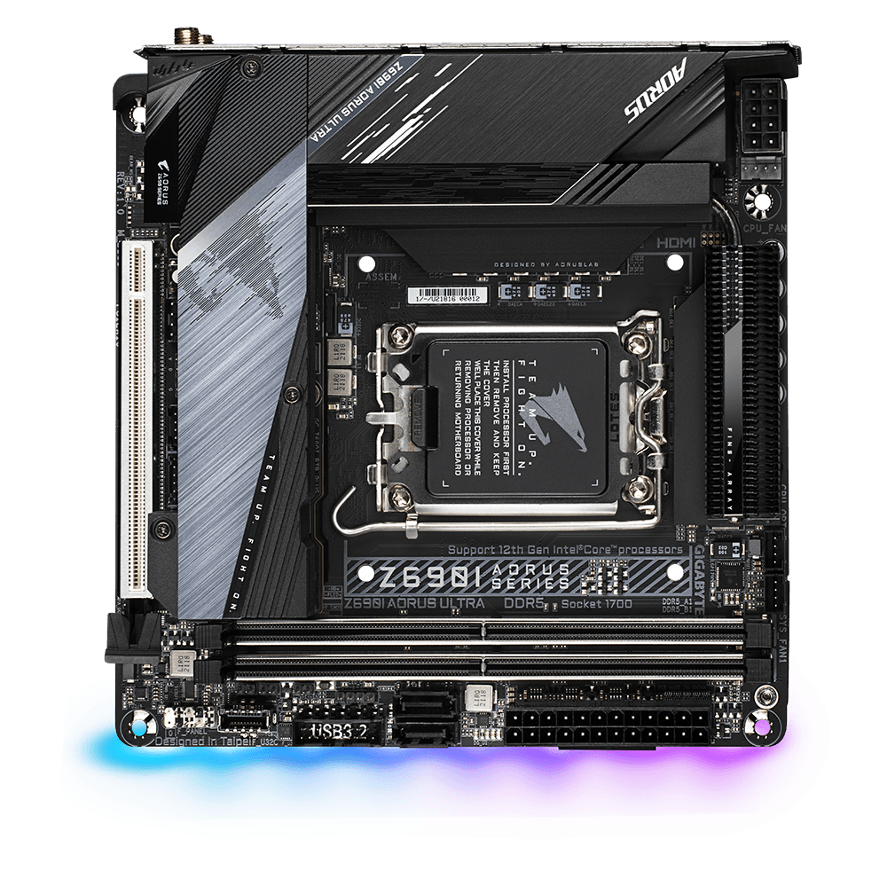 MB GIGABYTE Z690i AORUS ULTRA LGA 1700, "Z690I AORUS ULTRA" — miniatură