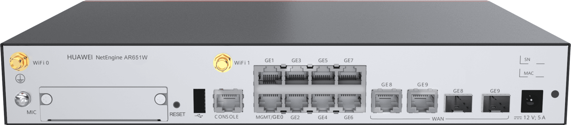 ROUTER HU AR651W, 2P GB WAN, 8P GB LAN "000000000050010485" — miniatură