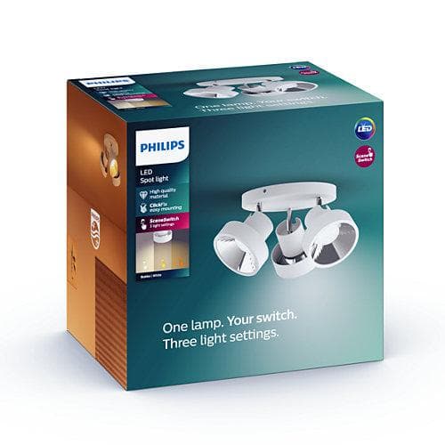 BUKKO plate/spiral white 3x4.3W 24V "000008718696169568" — miniatură