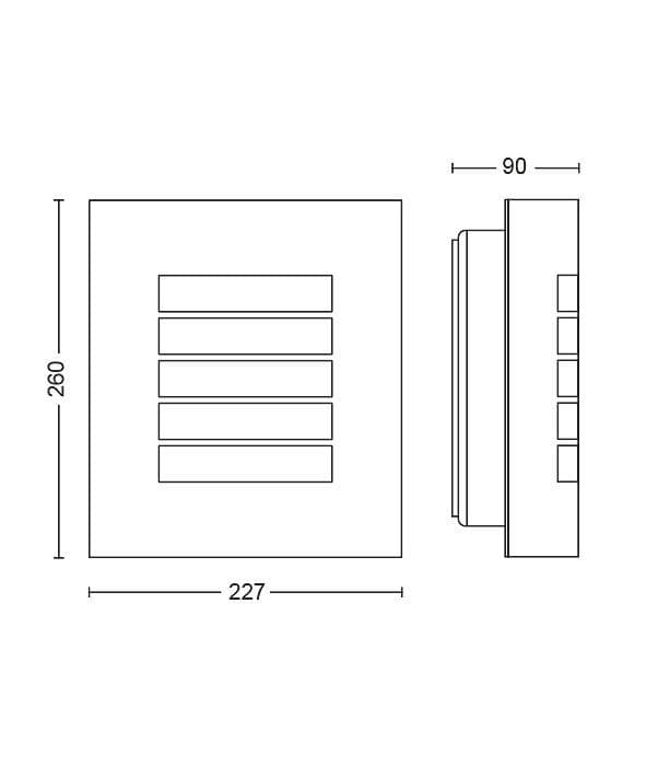 OSLO wall lantern inox 1x60W 230V "000008718696176719" — miniatură
