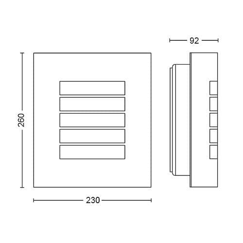 OSLO wall lantern anthracite 1x60W 230V "000008718696176726" — miniatură