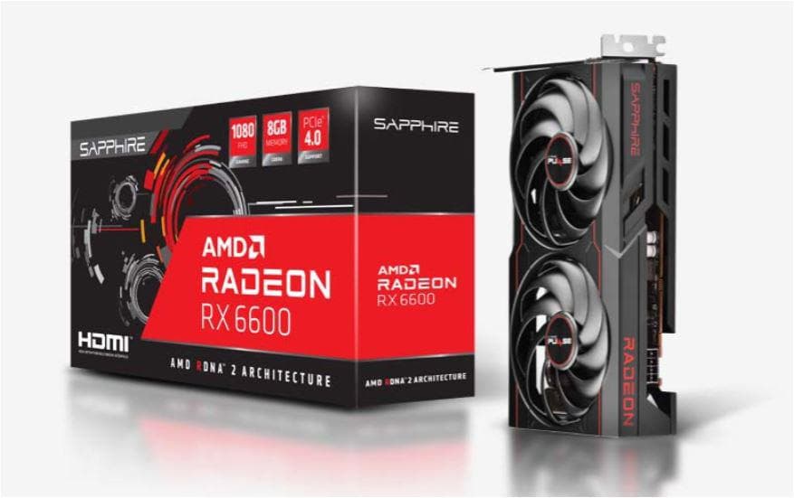VGA SAPPHIRE PULSE AMD Radeon RX 6600, "11310-05-20G" — miniatură