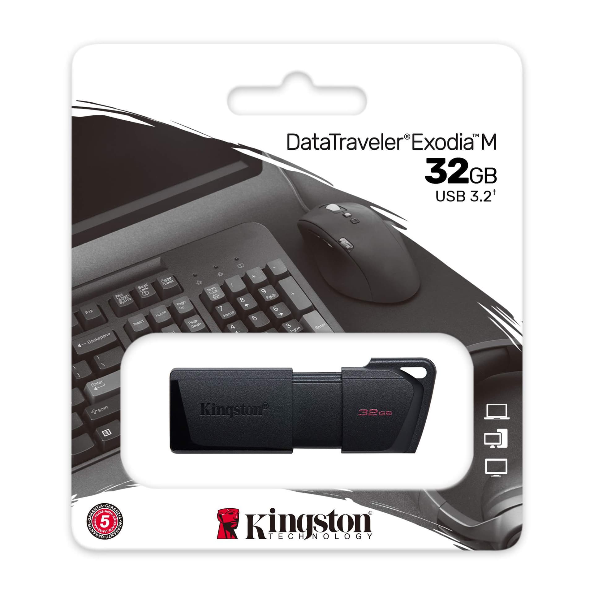 KINGSTON 32GB DataTraveler Exodia M, "DTXM/32GB" — miniatură
