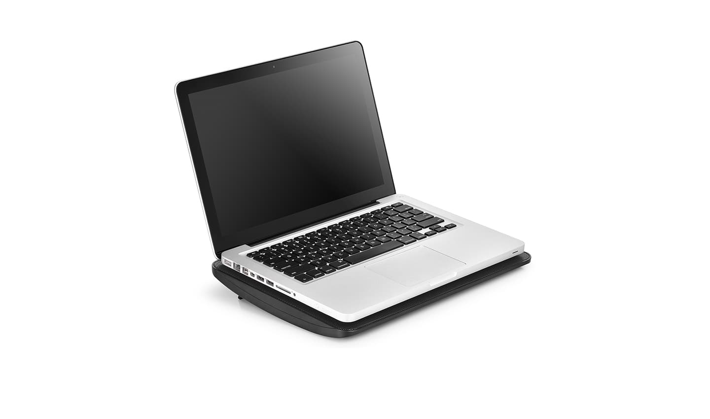 STAND DEEPCOOL notebook 15.6" WINDPAL MINI, sita metal, fan 14cm, blue LED, black, "DP-N114L-WDMI" /45503018 — miniatură