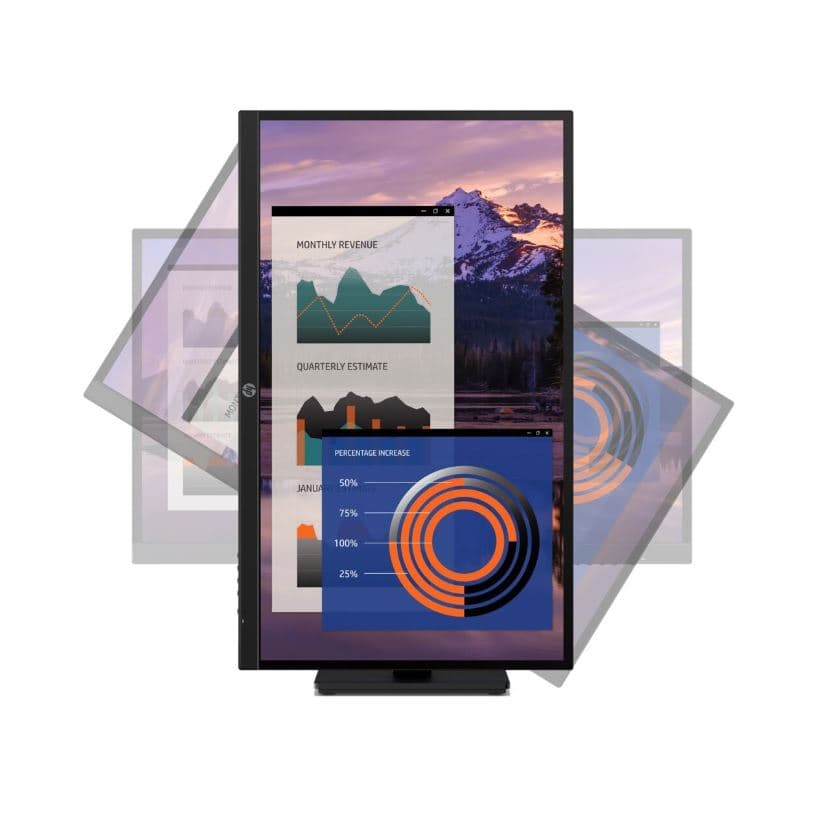 HP P27h G4 FHD Height Adjust Monitor 27inch Anti-Glare IPS Black 16:9 1920 x 1080 60 Hz 5ms 178 / 178 250 nits 1000:1 82 PPI CG:72, "7VH95AA#ABB" — miniatură