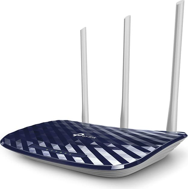 ROUTER TP-LINK wireless 750Mbps, 4 porturi 10/100Mbps, 2 antene externe, Dual Band AC750, "Archer C20" 45504898 45504898 — miniatură