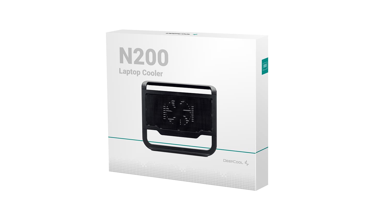 STAND DEEPCOOL notebook N200, 15.6", sita aluminiu, fan 12cm, black, "DP-N11N-N200" /45500858/199 001 001/150942.1/CPDN200 — miniatură