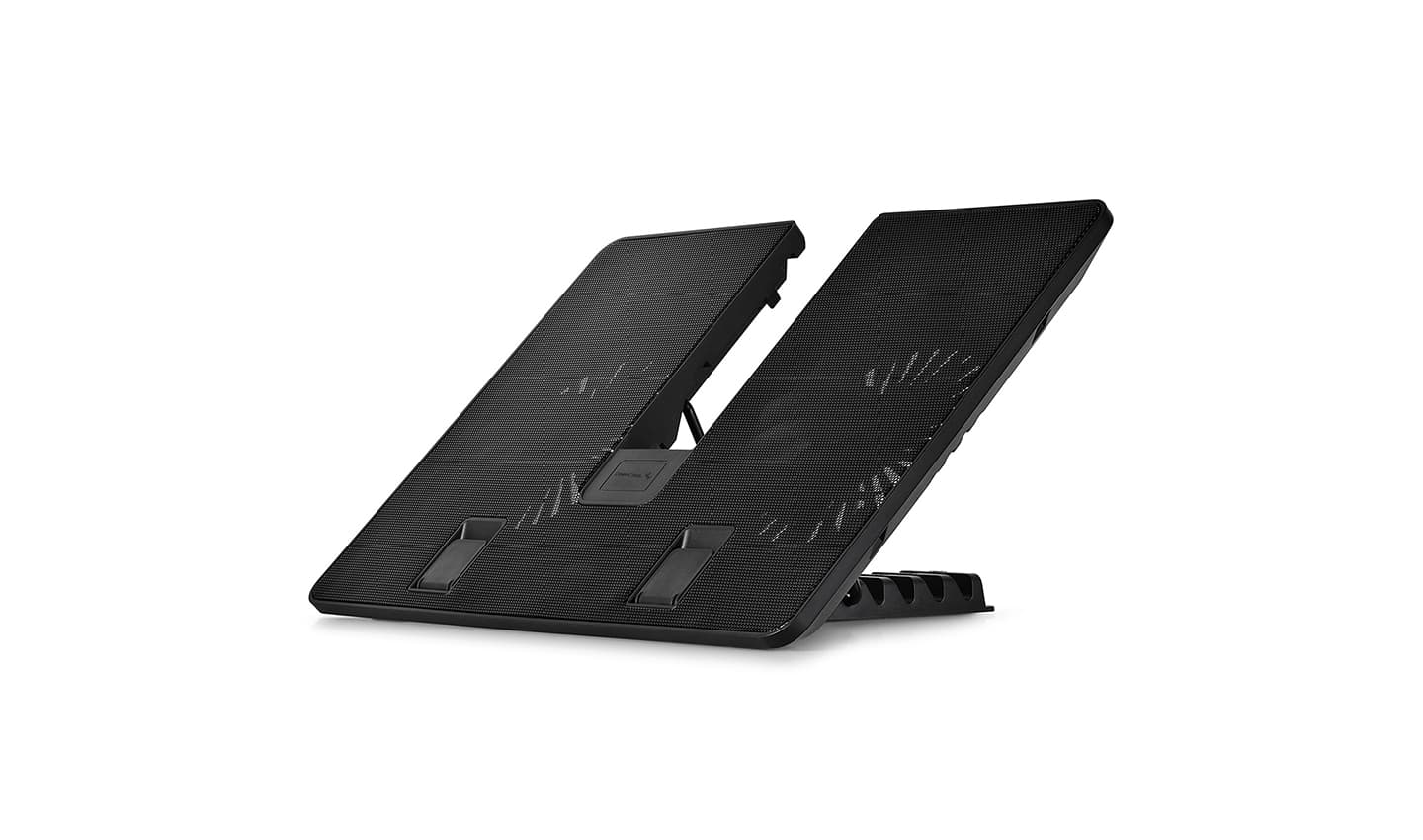 STAND DEEPCOOL notebook 15.6" U PAL, sita metal, 2 x fan 14cm, USB 3.0, 6 unghiuri de ajustare, design anti-alunecare, black "DP-N214A5-UPAL"