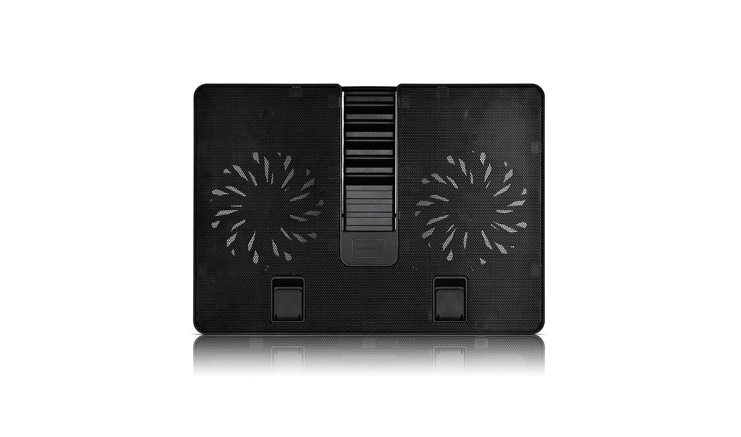 STAND DEEPCOOL notebook 15.6" U PAL, sita metal, 2 x fan 14cm, USB 3.0, 6 unghiuri de ajustare, design anti-alunecare, black "DP-N214A5-UPAL" — miniatură