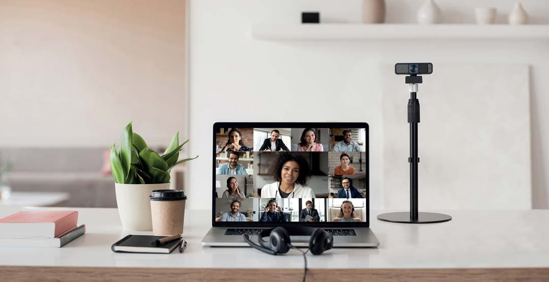 SUPORT ergonomic KENSINGTON A1010, telescopic, optimizat pt. microfoane, camere web, sisteme de iluminare, extindere 11.8"-19", "K87651WW" — miniatură