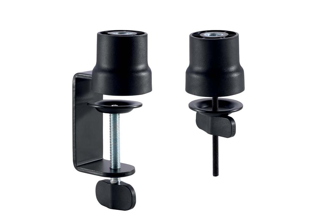 SUPORT ergonomic KENSINGTON A1020, flexibil, rot 360 grade, optimizat pt. mic, web cam, sisteme de iluminare, filete montare 3/8", 1/4", 5/8, extindere orizontala 826mm / verticala 949mm, "K87652WW" — miniatură