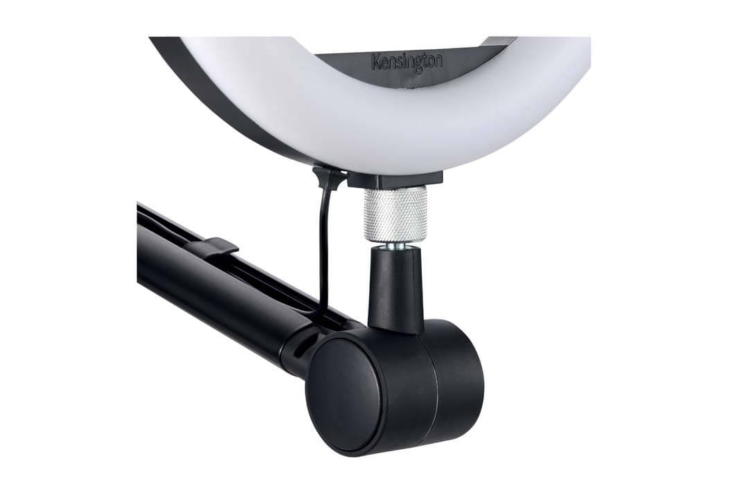 SUPORT ergonomic KENSINGTON A1020, flexibil, rot 360 grade, optimizat pt. mic, web cam, sisteme de iluminare, filete montare 3/8", 1/4", 5/8, extindere orizontala 826mm / verticala 949mm, "K87652WW" — miniatură