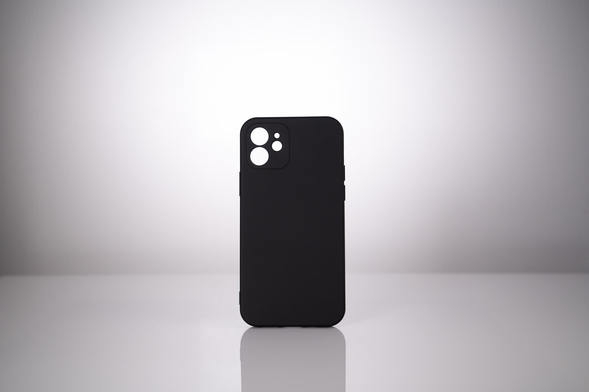 Husa Iphone 12, grosime 1.5mm, material flexibil TPU, negru "SPPC-AP-IP12-TPU" — miniatură