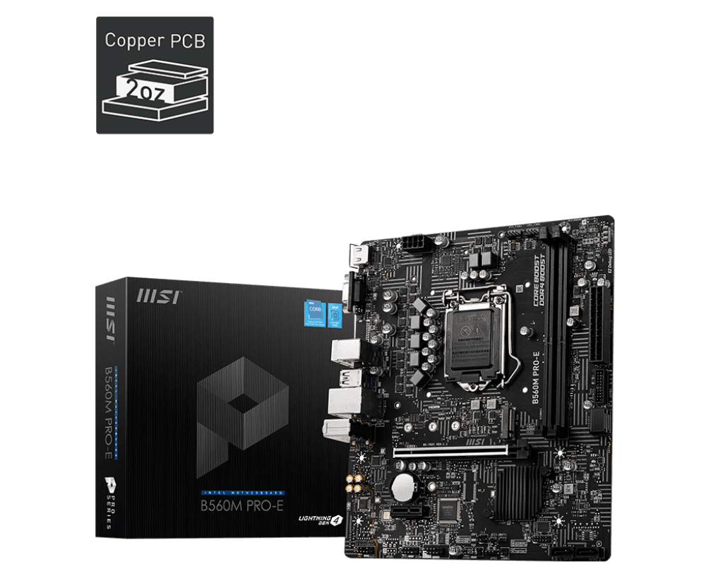 MSI B560M PRO-E Socket 1200 DDR4 up to 64GB 6xUSB 2.0 4xUSB 3.2, "B560M PRO-E"