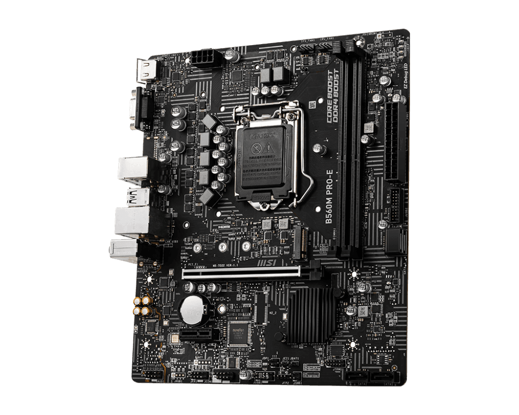 MSI B560M PRO-E Socket 1200 DDR4 up to 64GB 6xUSB 2.0 4xUSB 3.2, "B560M PRO-E" — miniatură
