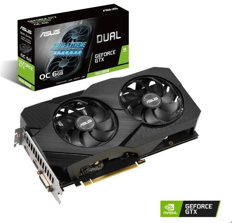 VGA PCIE16 GTX1660 SUPER 6GB/DUAL-GTX1660S-O6G-EVO ASUS "DUAL-GTX1660S-O6G-EVO"