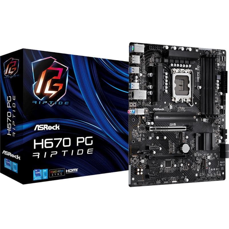 MB Asrock H670 PG RIPTIDE D4 LGA 1700 "H670 PG RIPTIDE D4" — miniatură