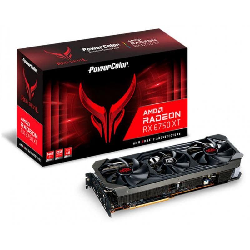 PW AMD AXRX 6750XT 12GBD6-3DHE/OC "RX6750XT 12G3DHEOC" — miniatură