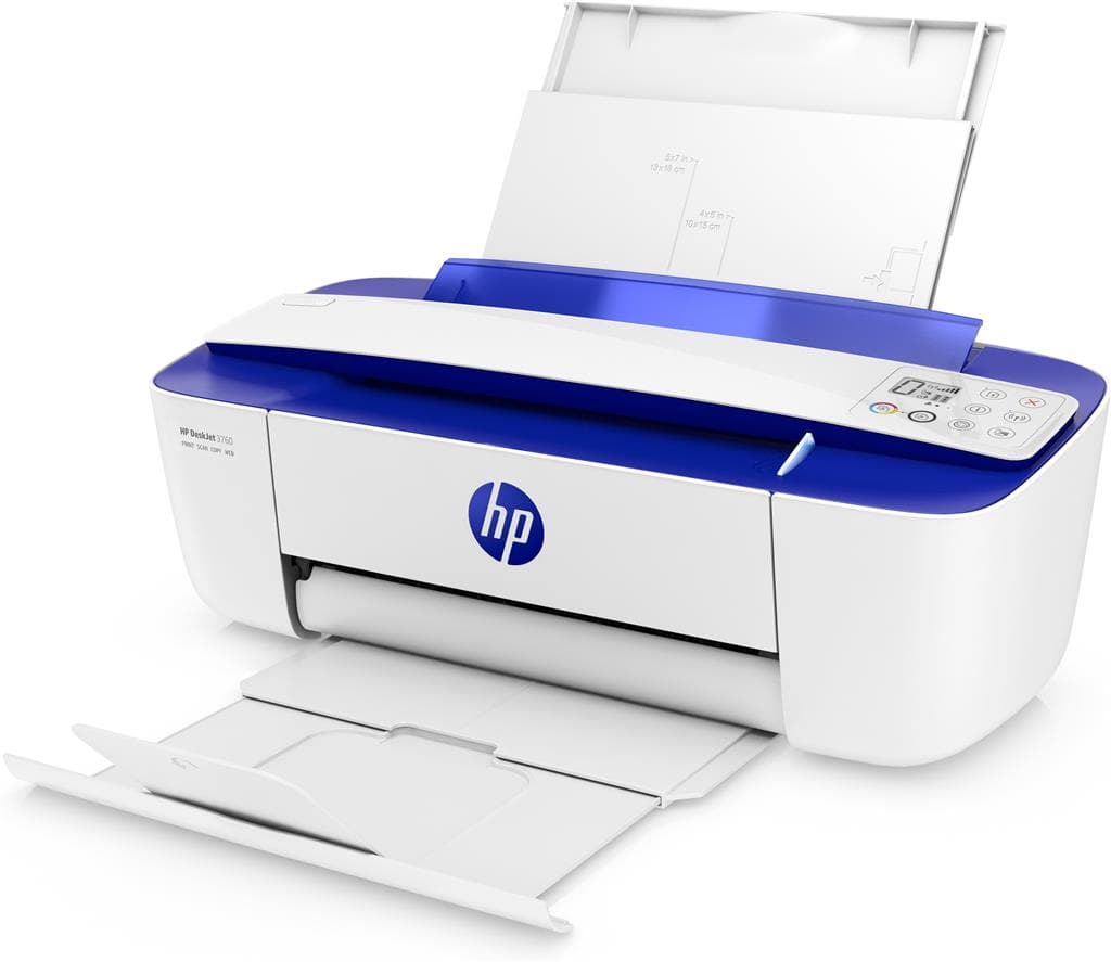 Multifunctional Inkjet Color HP DeskJet 3760 All-in-One, A4, Functii:Impr|Scan|Cop,Viteza Print Mono:8 ppm,Viteza Print color:5.5 ppm,Conectiv:USB|WiFi,Duplex:Nu,ADF:Nu "T8X19B"