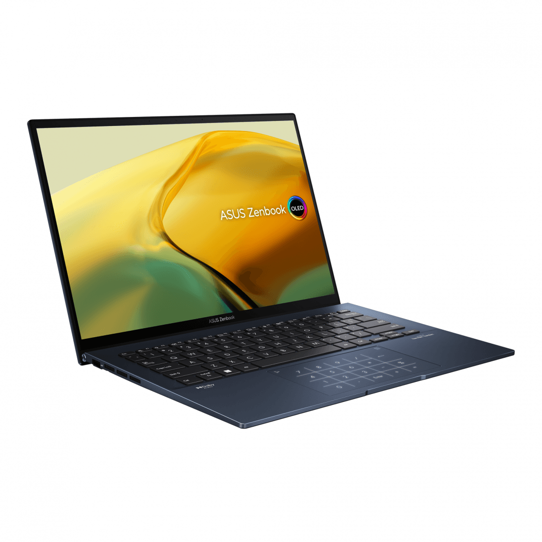 NB Asus 14 inch 2.8K 2880 x 1800 OLED Intel Core i7 1260P&nbsp; 2.1 GHz | 16 GB SSD 512 GB Wireless BT | 1xHDMI | 1.39 kg WIN 11 Home Ponder Blue "UX3402ZA-KM048W" ( — miniatură