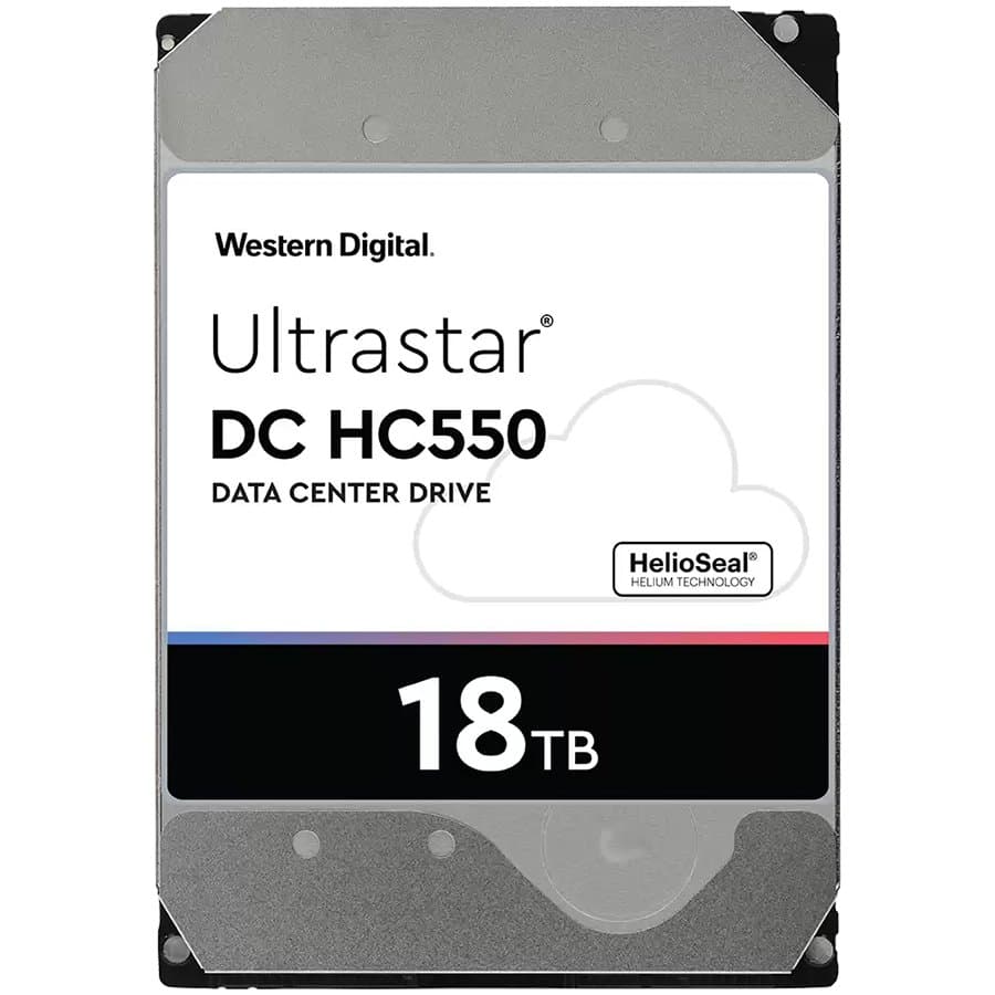 HDD Server WD/HGST Ultrastar 18TB DC HC550 (3.5"", 512MB, 7200 RPM, SAS 12Gbps, 512E SE P3), SKU: 0F38353, "WUH721818AL5204"