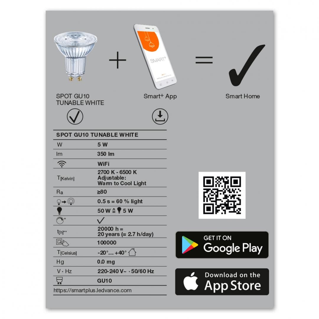 SPOT LEDVANCE SMART+ WiFi 4058075485679, "000004058075485679" — miniatură