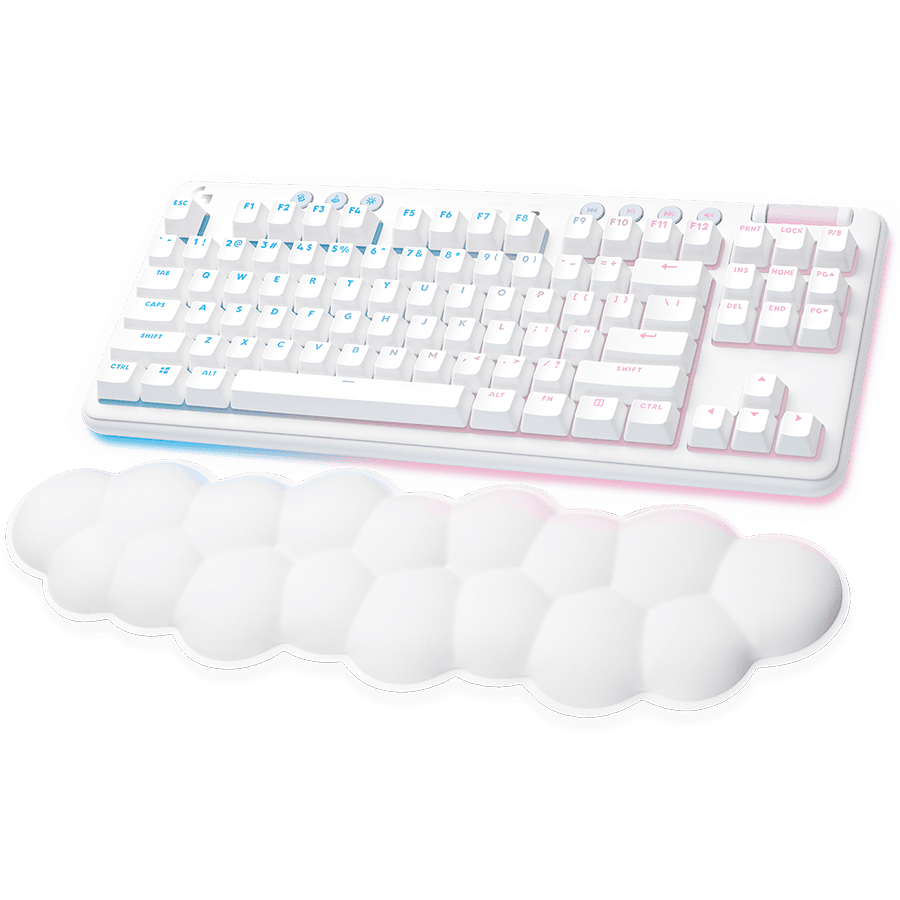 LOGITECH G715 Wireless Mechanical Gaming Keyboard - OFF WHITE - US INTL - TACTILE, "920-010465"