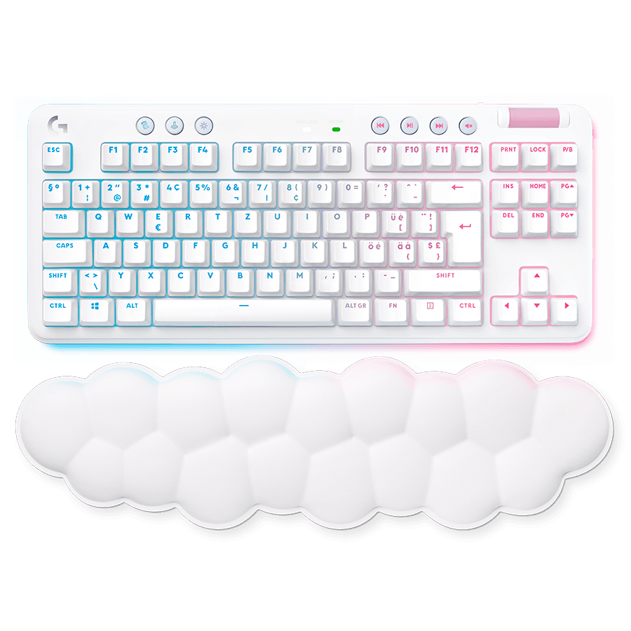 LOGITECH G715 Wireless Mechanical Gaming Keyboard - OFF WHITE - US INTL - LINEAR, "920-010692"