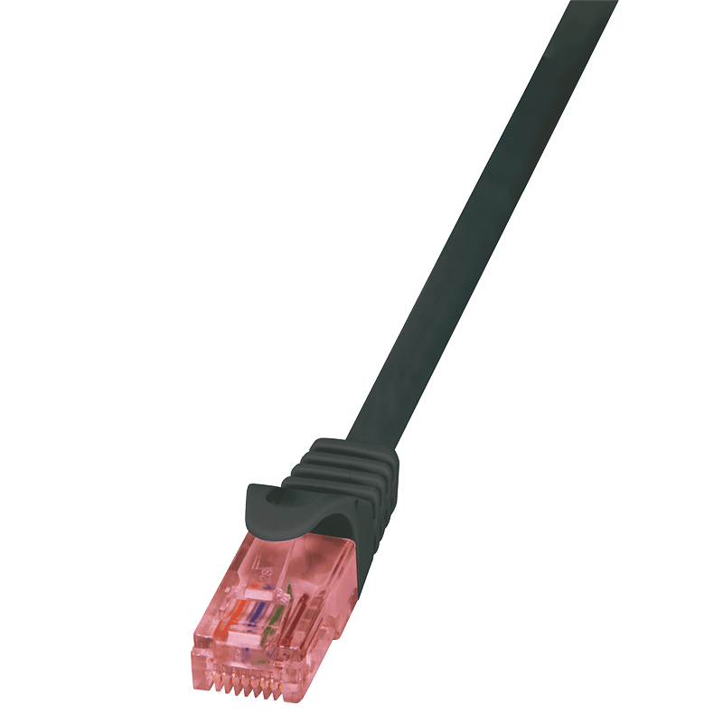 PATCH CORD UTP LOGILINK Cat6, LSZH, cupru, 1 m, negru, AWG26, "CQ2033U"