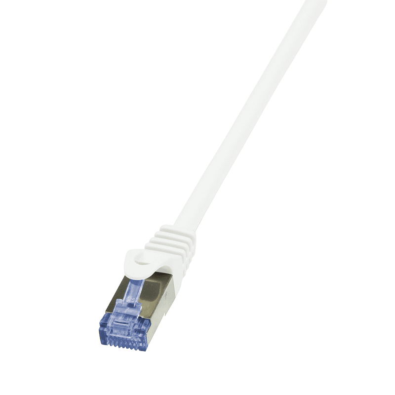 PATCH CORD S/FTP LOGILINK Cat7, LSZH, cupru, 600MHz, mufe RJ45 Cat6a, 7.5 m, alb, AWG26, dublu ecranat "CQ4081S"