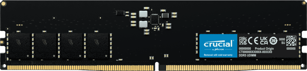 Memorie DDR Crucial DDR5 32 GB, frecventa 4800 MHz, 1 modul, radiator, "CT32G48C40U5"