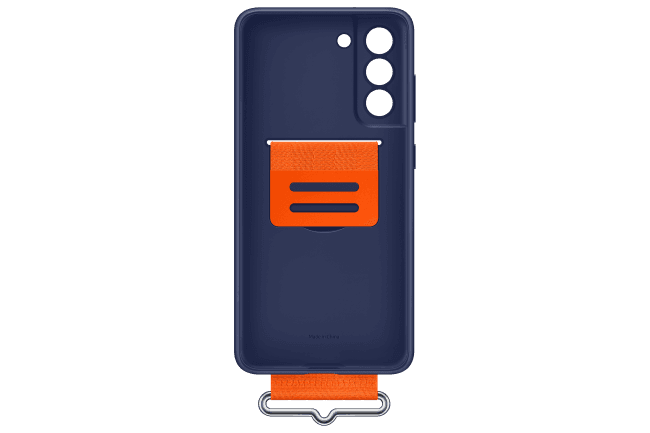 Galaxy S21 FE; Silicone Cover with Strap; Navy "EF-GG990TNEGWW"
