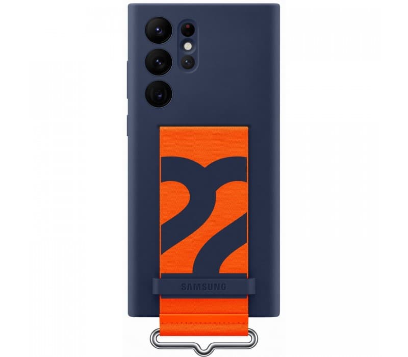 Galaxy S22 Ultra; Silicone Cover with Strap; Navy "EF-GS908TNEGWW"