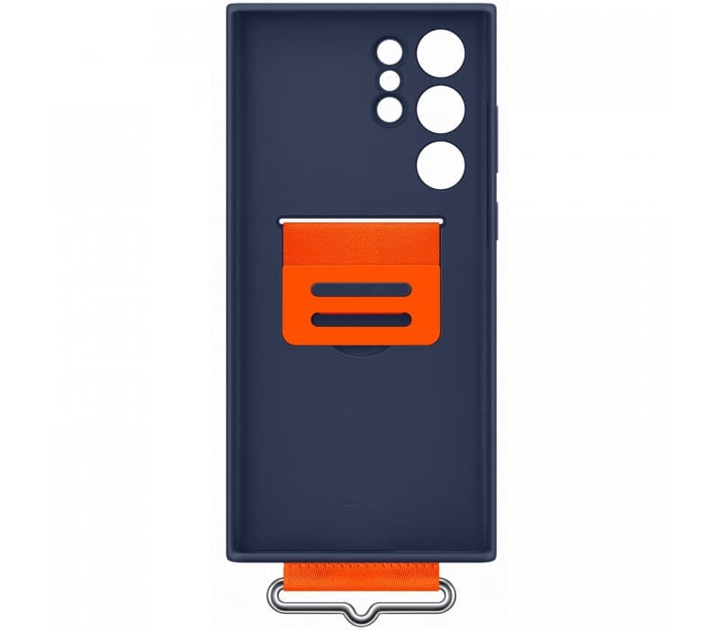 Galaxy S22 Ultra; Silicone Cover with Strap; Navy "EF-GS908TNEGWW" — miniatură