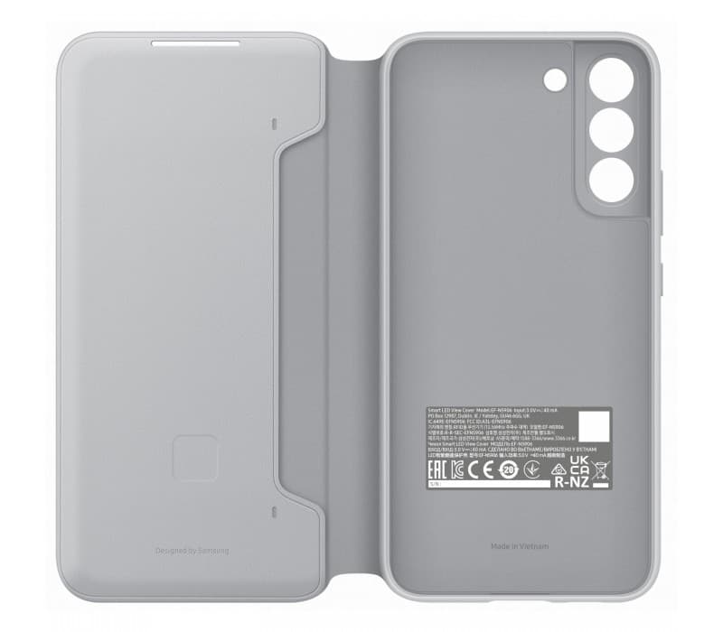 Galaxy S22 Plus; Smart LED View Cover; Light Gray "EF-NS906PJEGEE" — miniatură