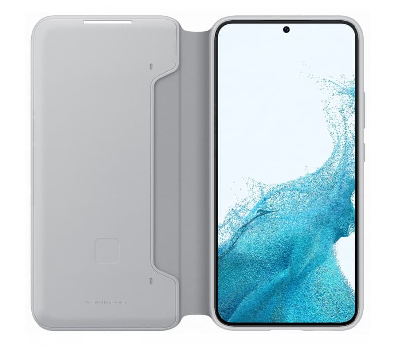 Galaxy S22 Plus; Smart LED View Cover; Light Gray "EF-NS906PJEGEE" — miniatură