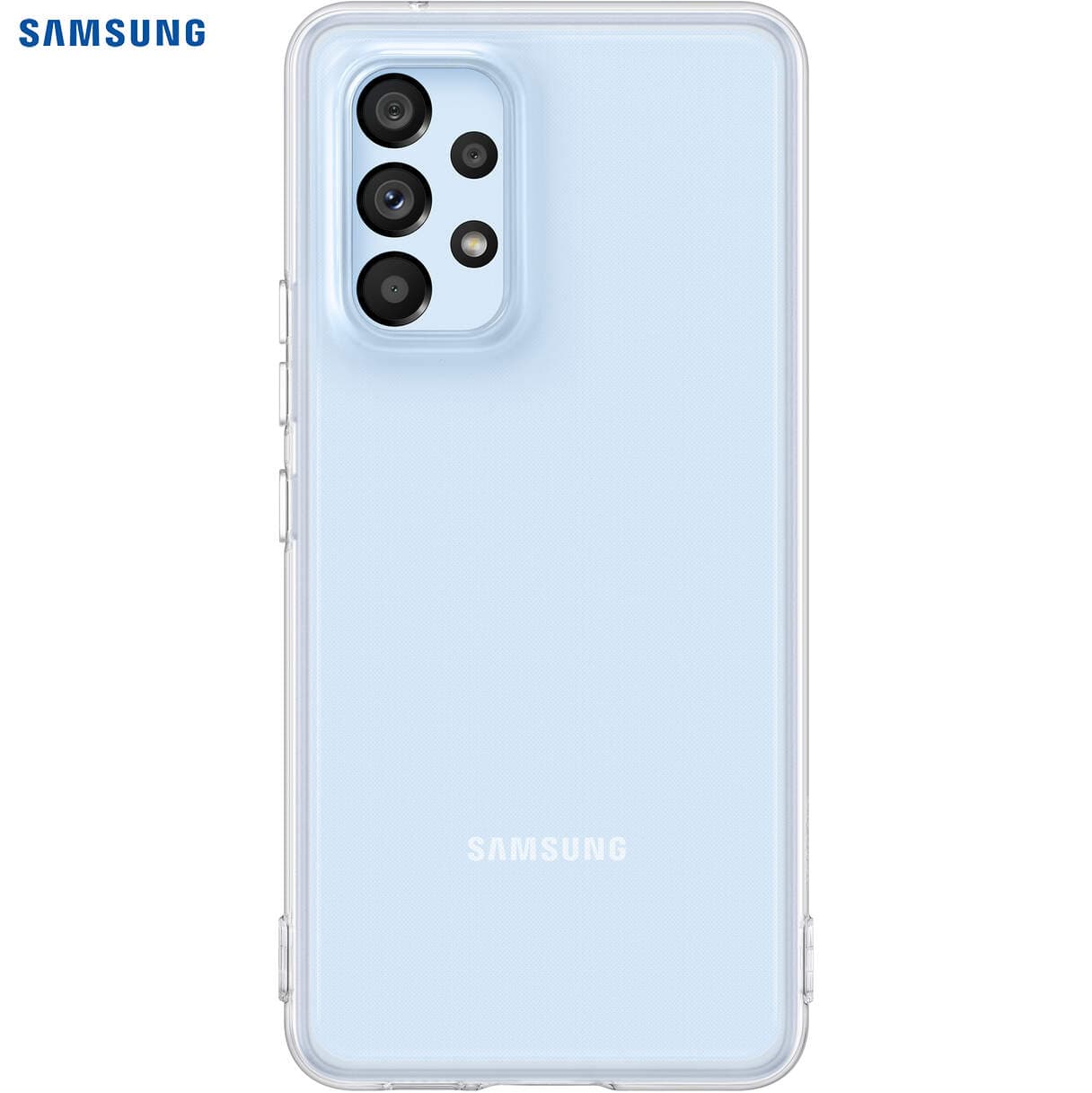 Galaxy A53 (5G); Soft Clear Cover; Transparent "EF-QA536TTEGWW" — miniatură