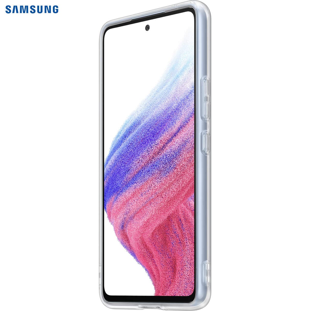 Galaxy A53 (5G); Soft Clear Cover; Transparent "EF-QA536TTEGWW" — miniatură