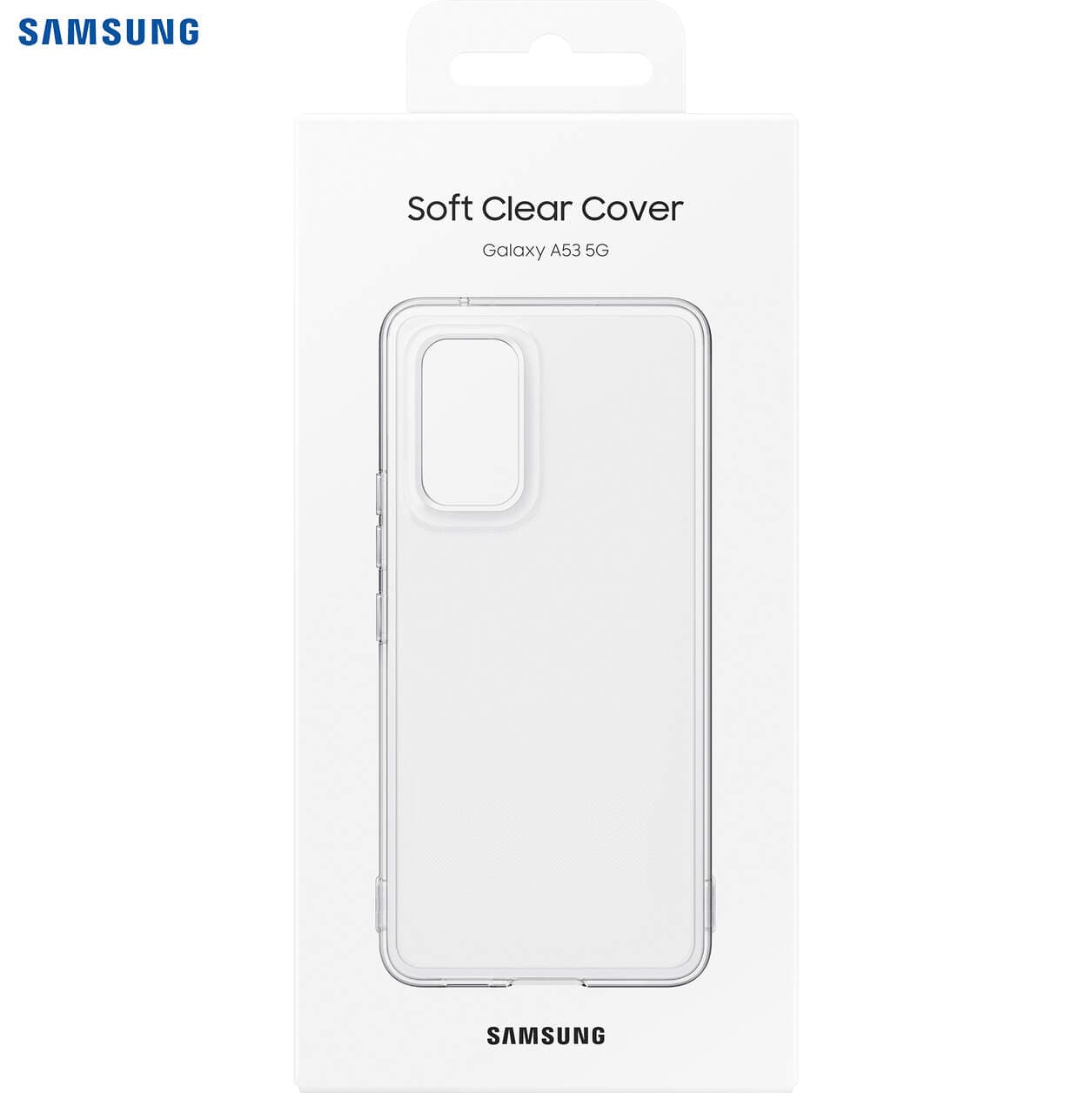 Galaxy A53 (5G); Soft Clear Cover; Transparent "EF-QA536TTEGWW" — miniatură
