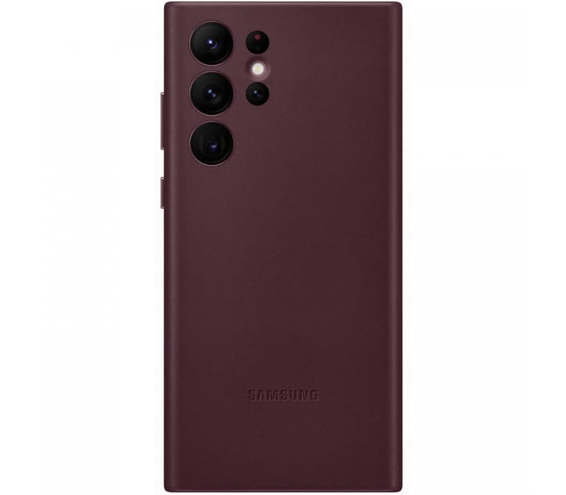 Galaxy S22 Ultra; Leather Cover; Burgundy "EF-VS908LEEGWW"