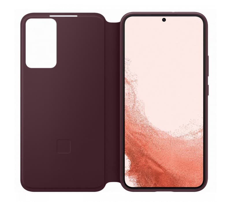 Galaxy S22 Plus; Smart Clear View Cover; Burgandy "EF-ZS906CEEGEE" — miniatură