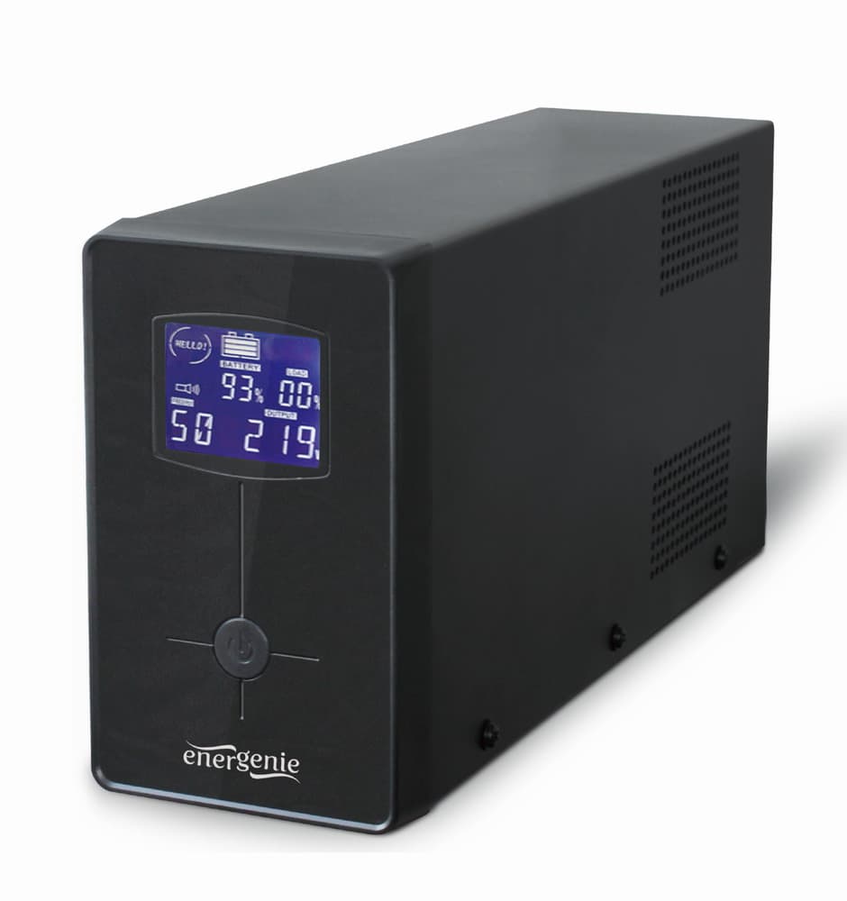 UPS GEMBIRD, Line Int. cu management, mini tower, 3000VA/1800W, AVR, IEC x 3/ Schuko x 3, 4 x baterie 12V/7Ah, display LCD, back-up 1 - 10 min., "EG-UPS-036"