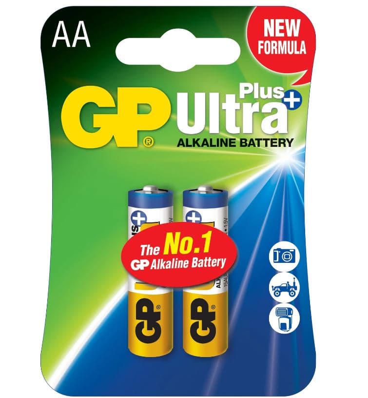Baterie GP Batteries, Ultra+ Alcalina AA (LR6) 1.5V alcalina, blister 2 buc. "15AUP-U2" "GPPCA15UP031"
