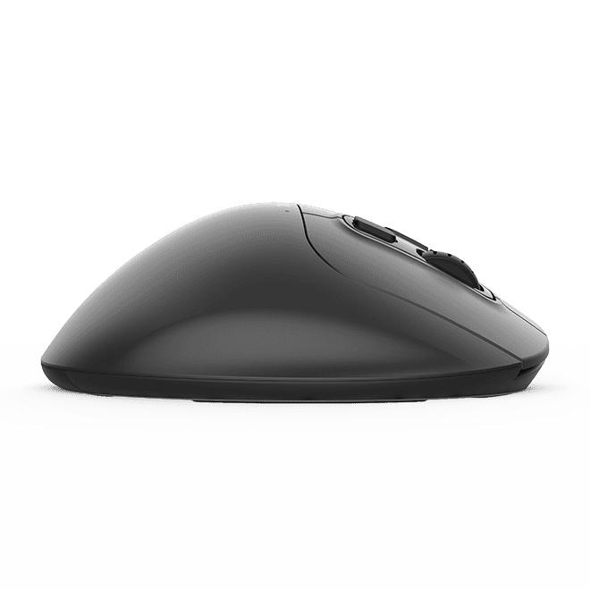 MOUSE DELUX, trackball, wireless, 2.4GHz + BT5.0, USB, optic, 4000 dpi, butoane/scroll 5/1, negru, "MT1DB-BK" — miniatură