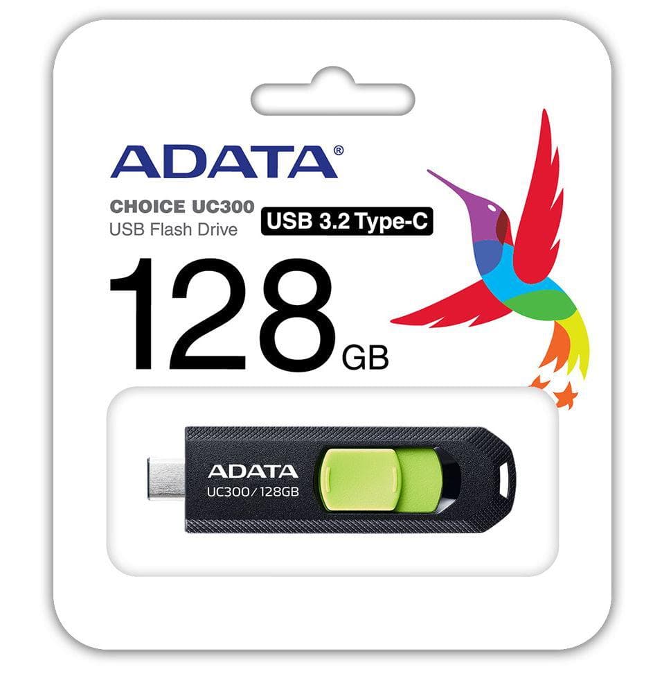 USB 128GB ADATA ACHO-UC300-128G-RBK, "ACHO-UC300-128G-BK" — miniatură